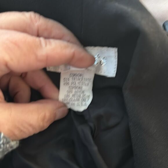 En Route Vintage Black Beaded Dinner Jacket Shawl Collar Size Petite - Picture 7 of 7